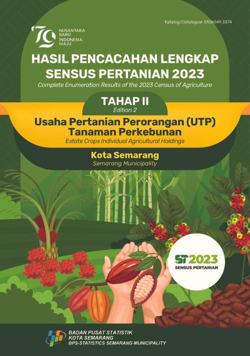 Complete Enumeration Results of the 2023 Census of Agriculture - Edition 2: Estate Crops Individual Agricultural Holdings Semarang Municipality