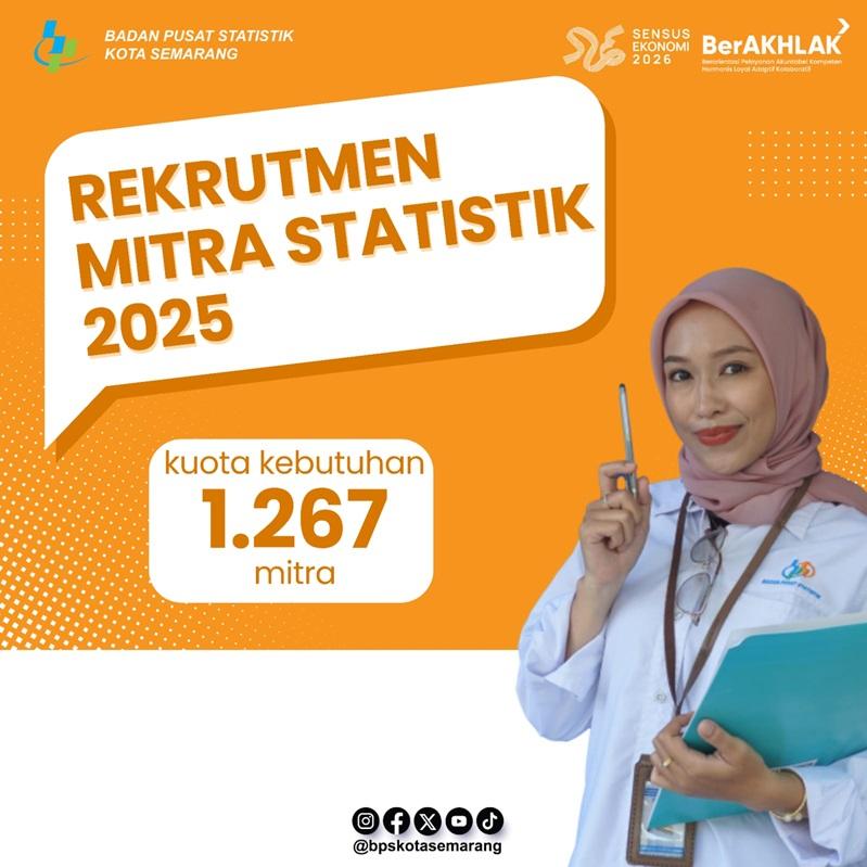 ANNOUNCEMENT OF REGISTRATION FOR STATISTICAL PARTNERS OF BPS KOTA SEMARANG IN 2025