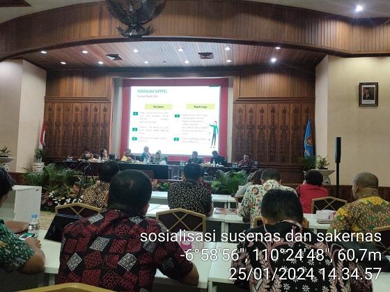 Sosialisasi Susenas dan Sakernas 2024 kepada Pemangku Wilayah Kota Semarang