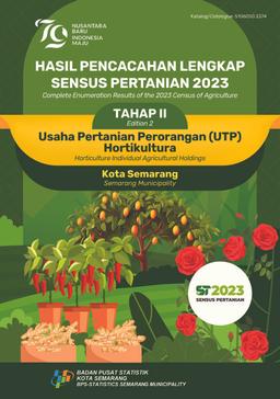 Complete Enumeration Results Of The 2023 Census Of Agriculture - Edition 2 Horticulture Individual Agricultural Holdings Semarang Municipality