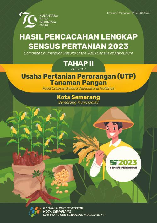 Hasil Pencacahan Lengkap Sensus Pertanian 2023 - Tahap II: Usaha Pertanian Perorangan (UTP) Tanaman Pangan Kota Semarang